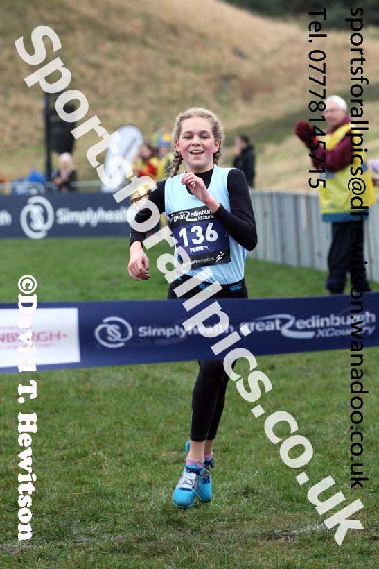Girls under-15 Inter-District, 2017 Great Edinburgh Cross Country. Photo: David T. Hewitson/Sports for All PIcs